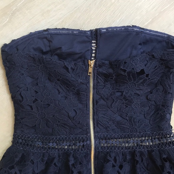 Romeo & Juliet couture blue prom, cocktail dress - Picture 6 of 8